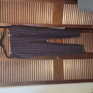 Sz 10 Navy and Orange Plaid Ralph Lauren pants
